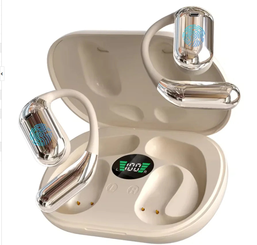 Electra Ear-Mounted Bluetooth Headset with LED Display (One Set)