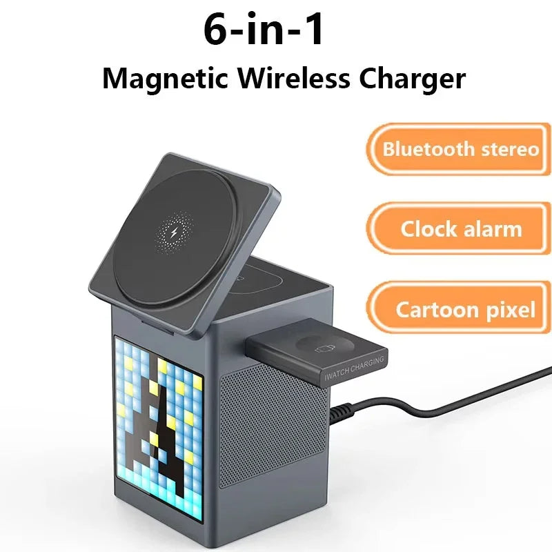 Electra 6 in 1 Magnetic Wireless Charger & Speaker