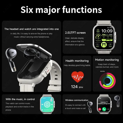 Electra Smartwatch with Earbuds