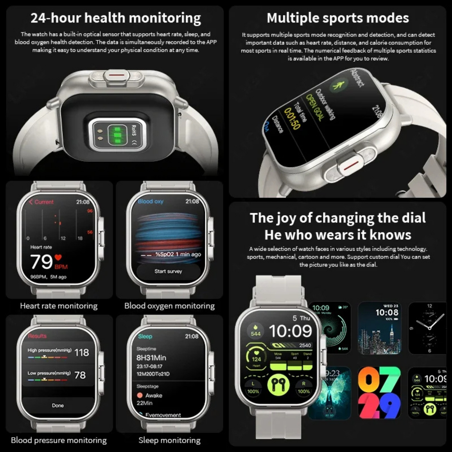 Electra Smartwatch with Earbuds