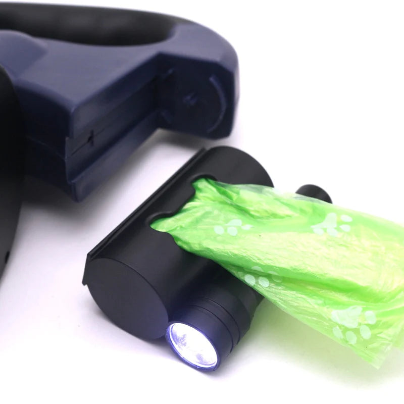 Electra Dual Retractable Pet Leash with Light